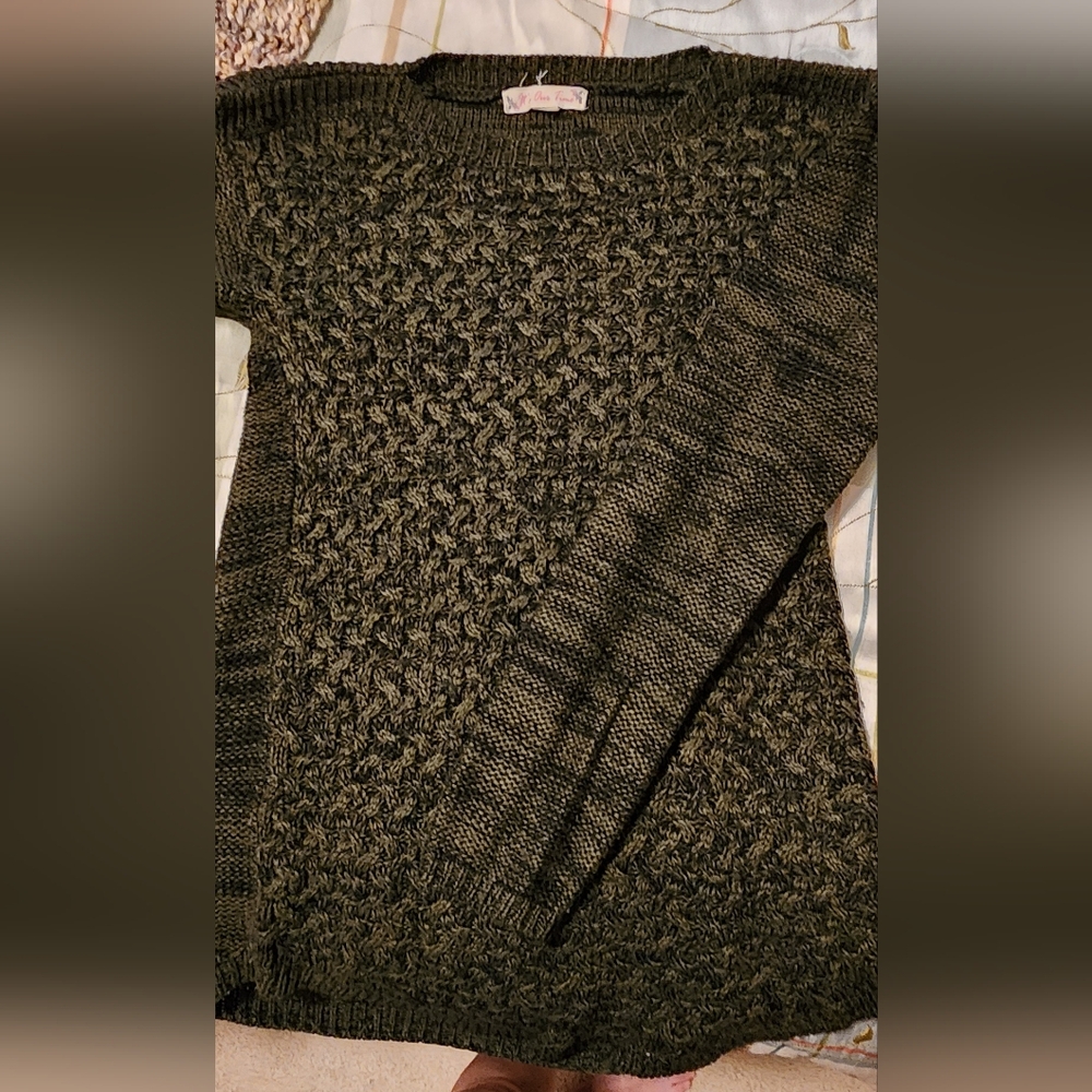 Olive crew neck sweater